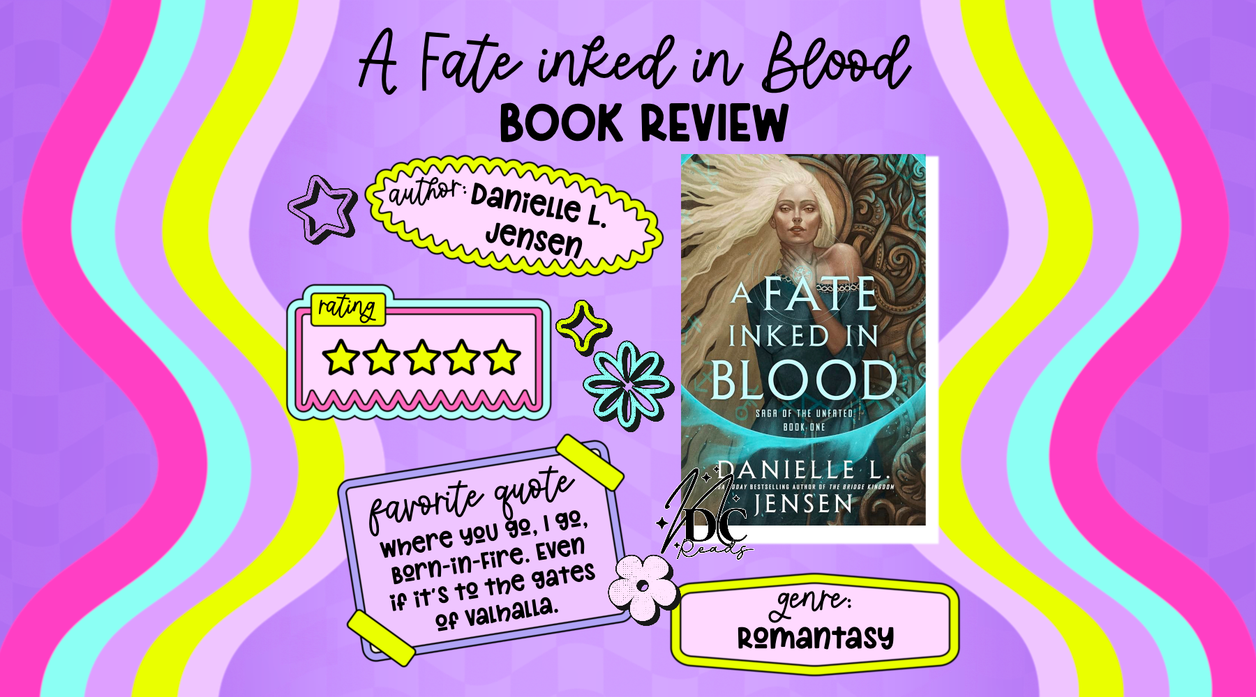 Book Review: A Fate Inked In Blood By Danielle L. Jenson – Neace Design ...