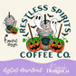 Halloween Restless Spirits Coffee Co. Digital PNG