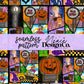 Halloweentown Patchwork Seamless Digital PNG