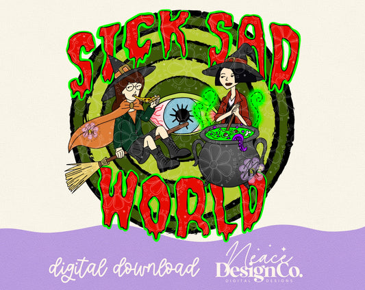 Sick Sad World Daria Halloween Digital PNG