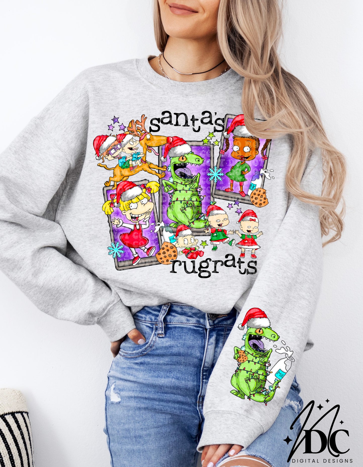 Santa's Rugrats w/Pocket Digital PNG