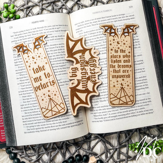 ACOTAR Mixed Set Wood Bookmark