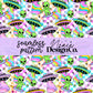 Alien Space Vacation Seamless 2 Scales Digital PNG