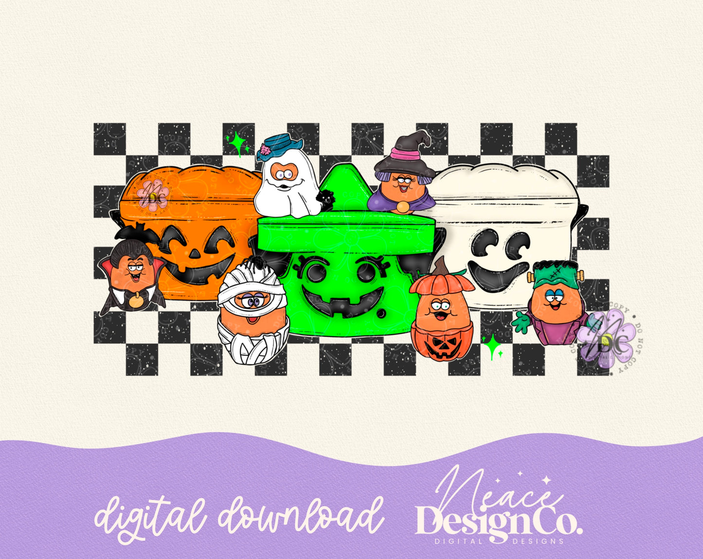 Boo Buckets & Spooky Nuggets Digital PNG