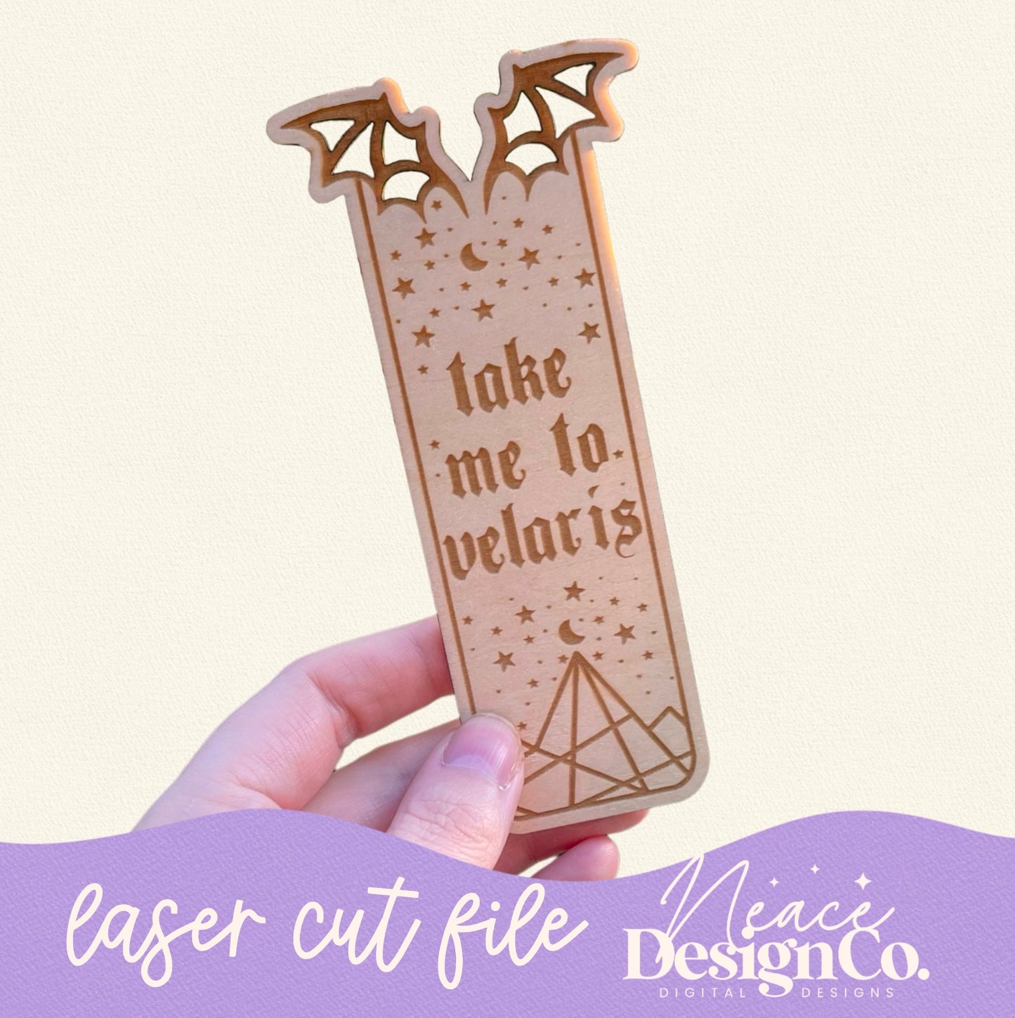 Take Me To Velaris Bookmark Laser Cut Files