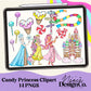 Candy Princesses Digital Clip Art