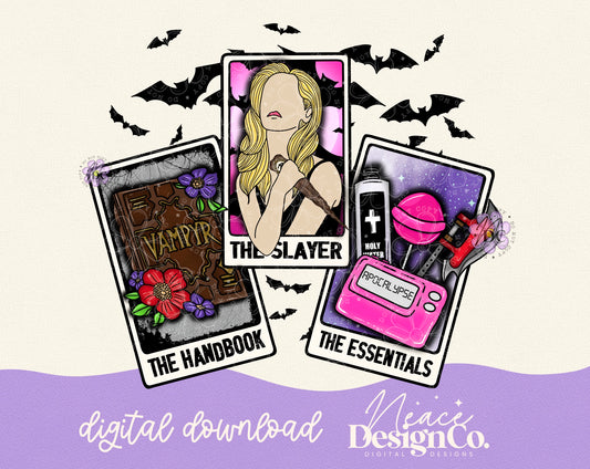 Buffy Vampire Slayer Tarot Digital PNG