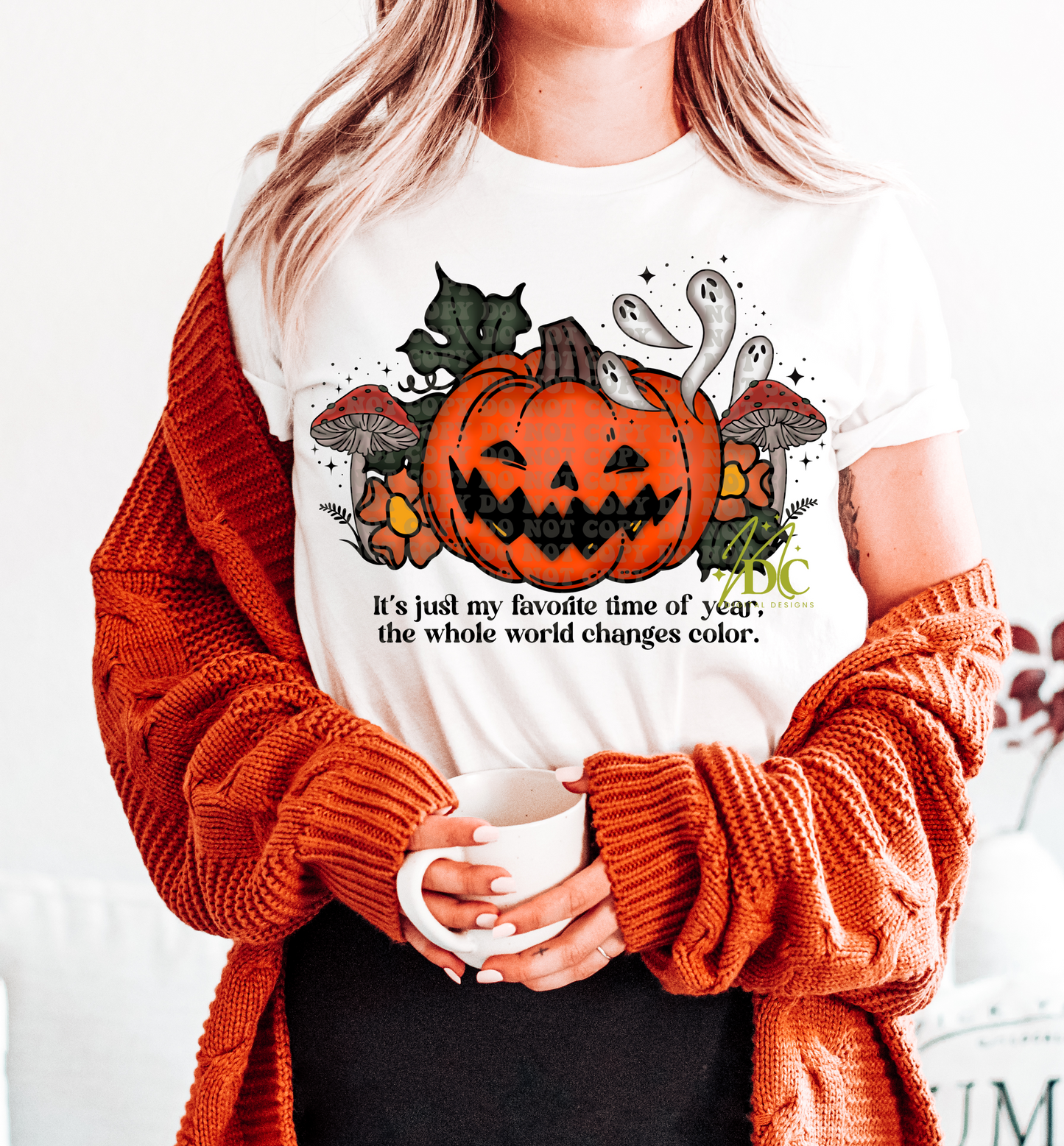 Favorite Time of Year Cottagecore Pumpkin Digital PNG