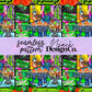 Goosebumps Patchwork Seamless Digital PNG