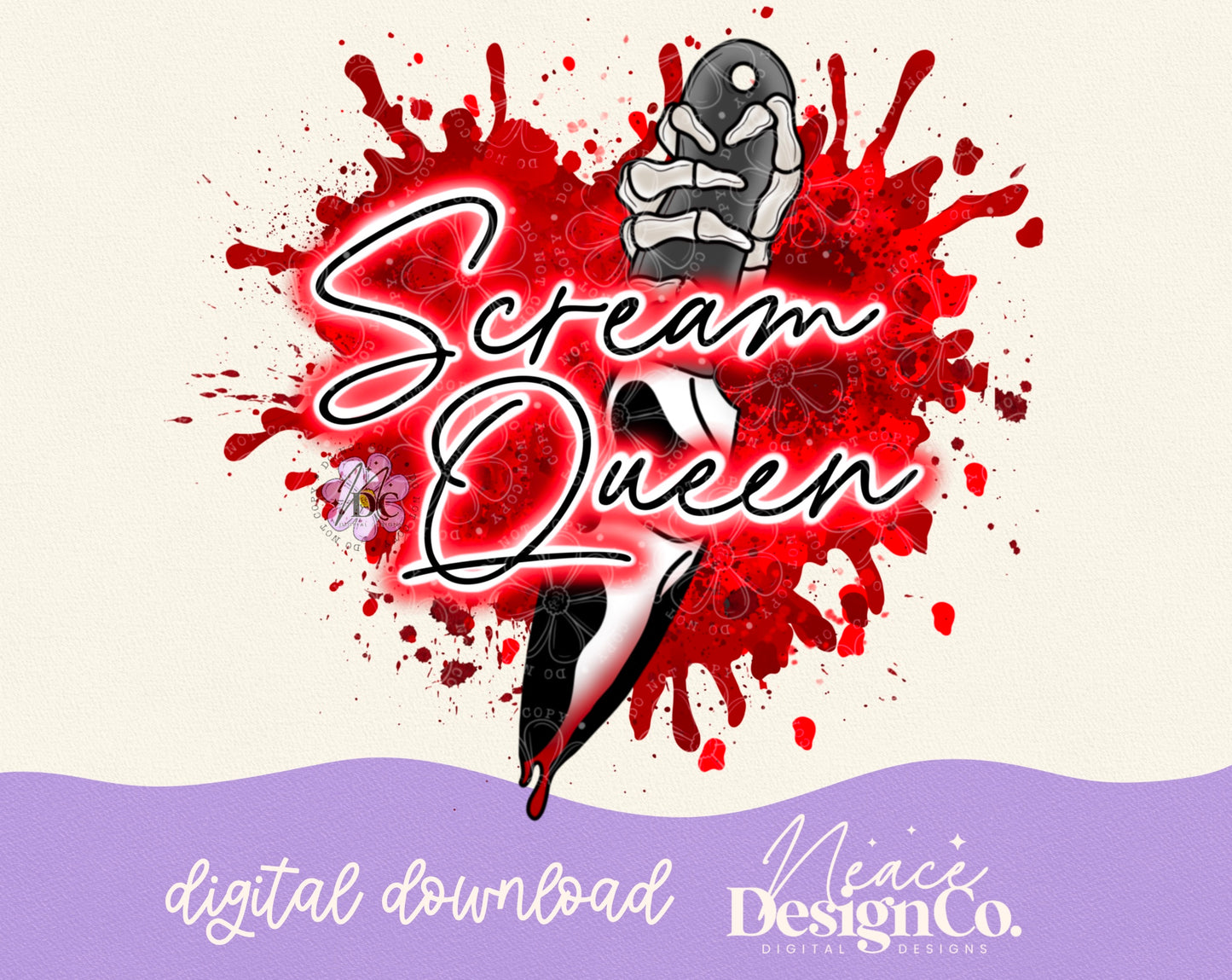Scream Queen Digital PNG