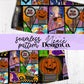 Halloweentown Patchwork Seamless Digital PNG