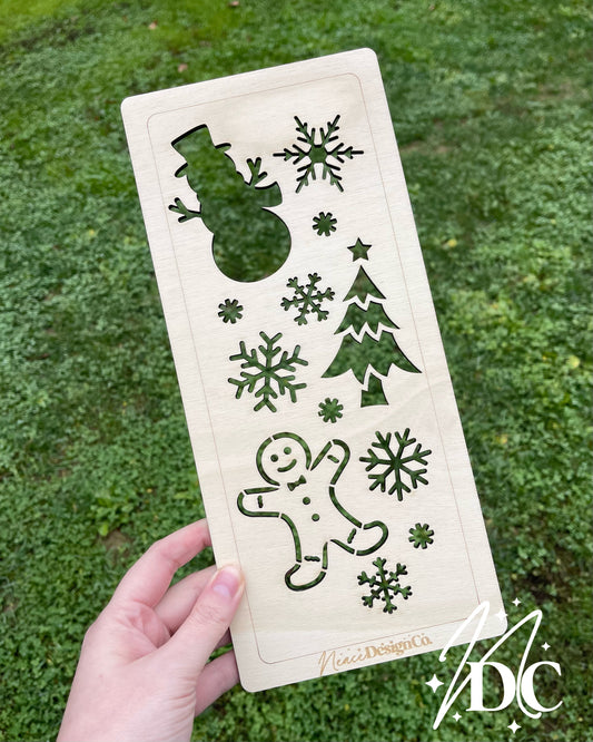 Christmas Icons Bleaching Stencil