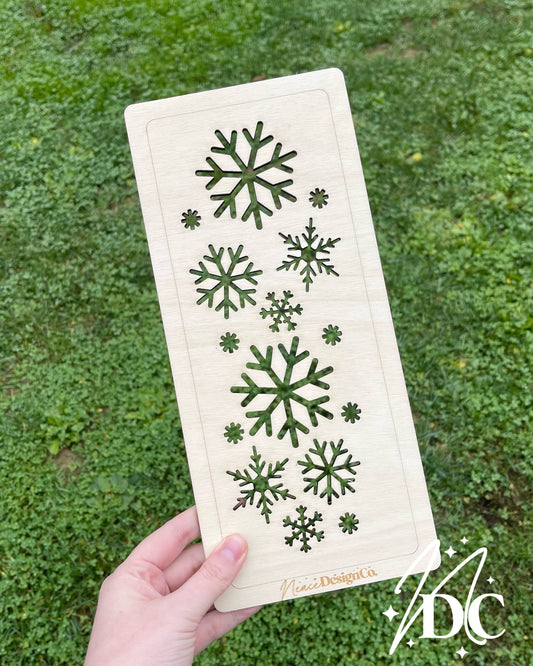 Snowflake Bleaching Stencil