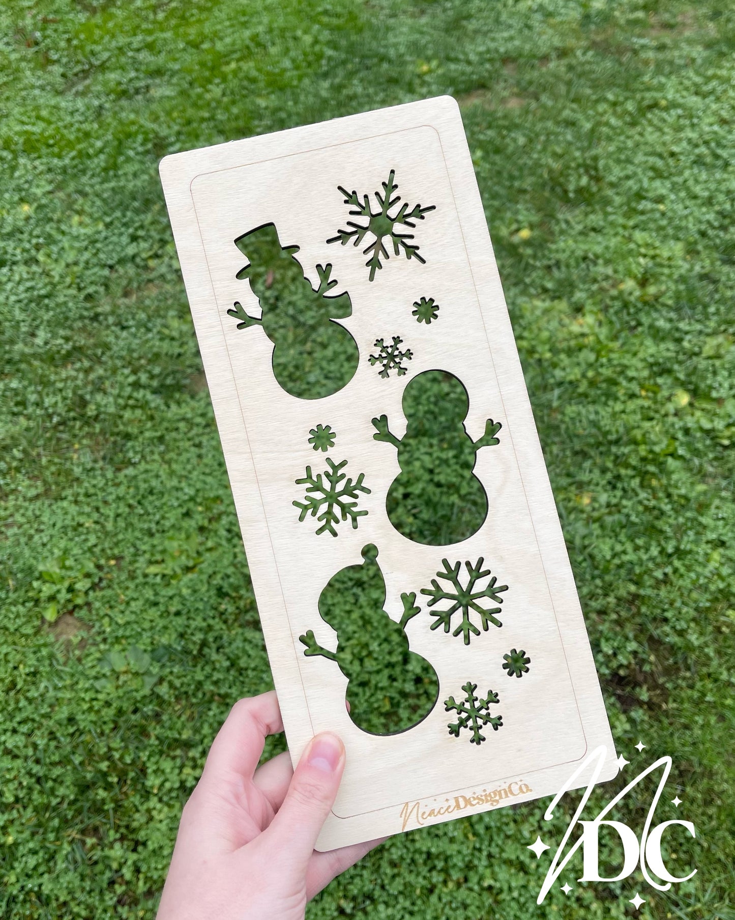 Snowmen Bleaching Stencil