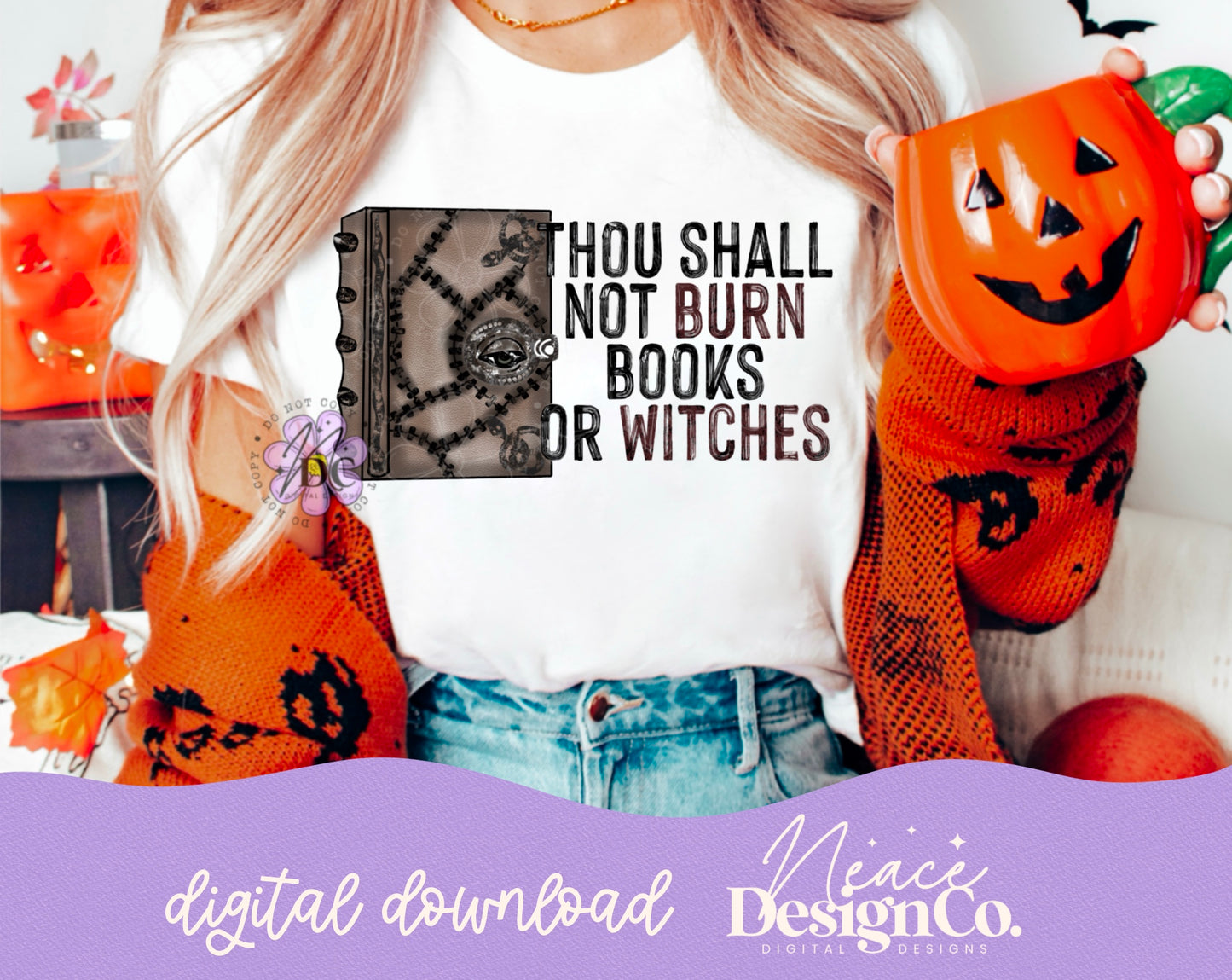 Burn Books or Witches Hocus Pocus Digital PNG