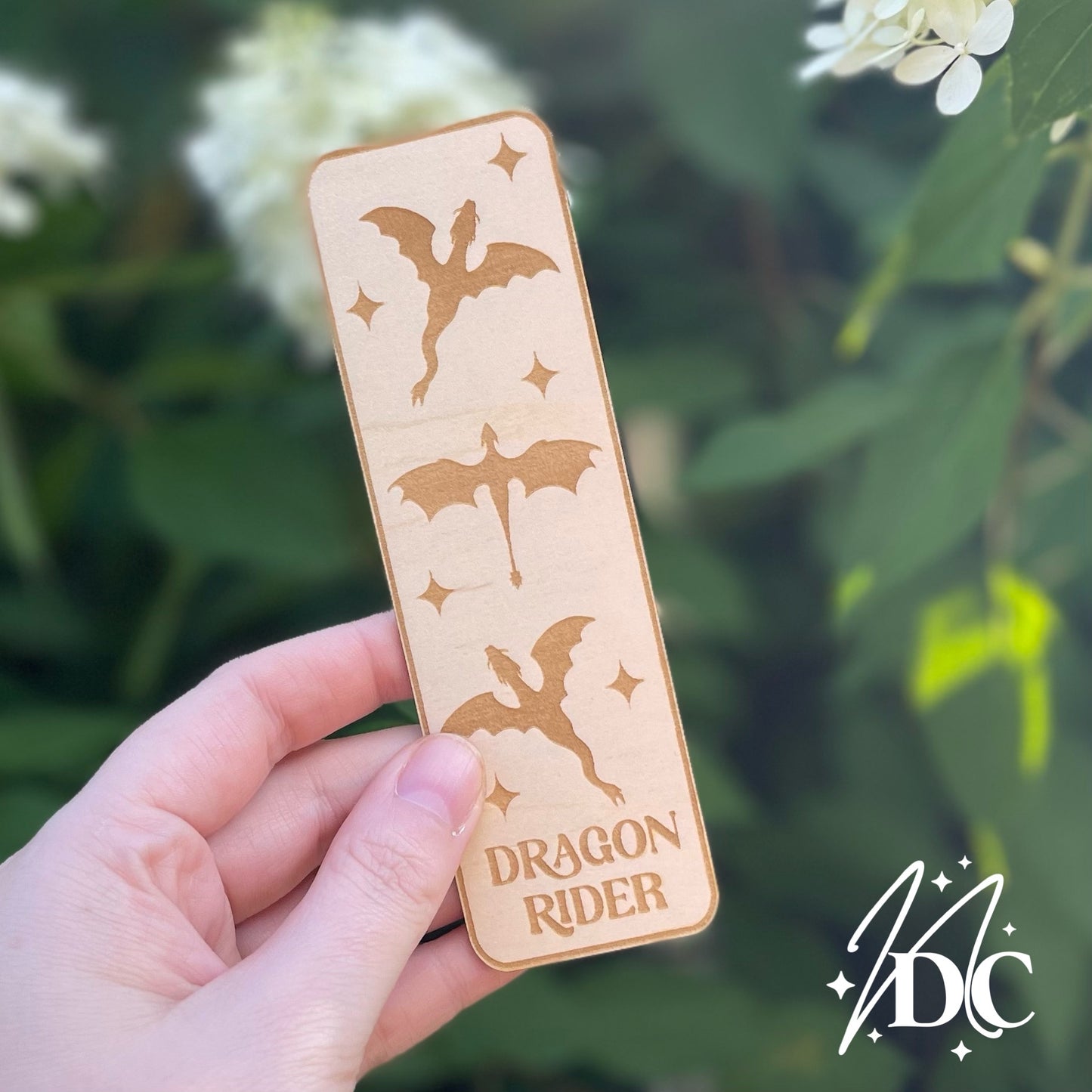 Dragon Rider Wood Bookmark