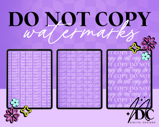 Free Do Not Copy Watermarks
