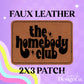 The Homebody Club Leatherette Hat Patch With Adhesive Backing