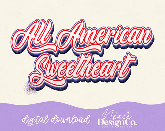 All American Sweetheart Digital PNG