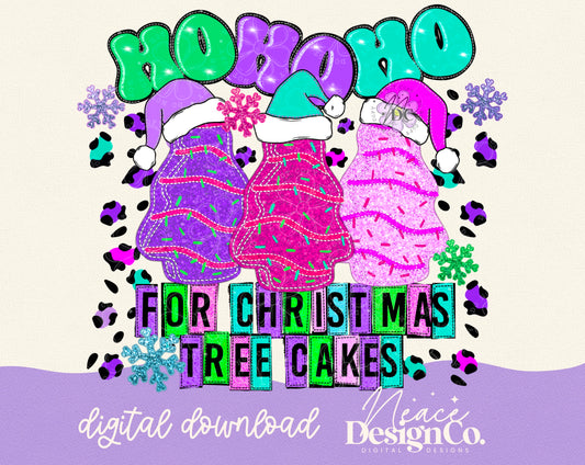 HoHoHo For Tree Cakes Digital PNG
