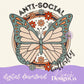 Anti-Social Butterfly Neutral Digital PNG