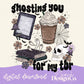 Ghosting You For My TBR Neutral Digital PNG