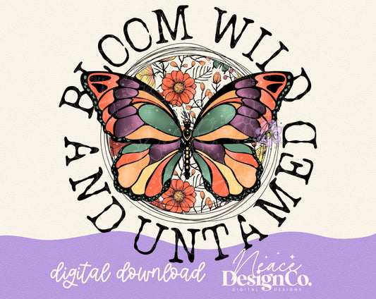 Bloom Wild and Untamed Digital PNG
