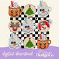 Christmas Cookies Faux Embroidery Digital PNG