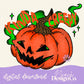 Kinda Creepy Pumpkin Color Digital PNG