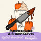 Pumpkin Spice & Sharp Knives Color Digital PNG