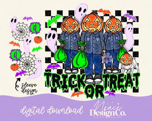GB Trick or Treat with Sleeve Digital PNG