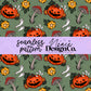 Cottagecore Fall Pumpkin Seamless Digital PNG