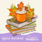 Fall Into Another Book Digital PNG