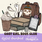 Cozy Girl Book Club Digital PNG