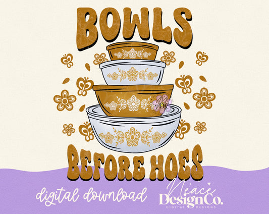 Gold Pyrex Bowls Before Hoes Digital PNG