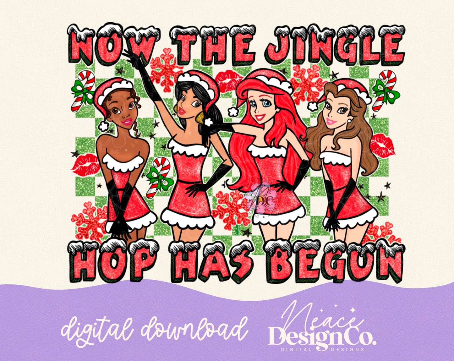 Princess Jingle Hop Has Begun Digital PNG