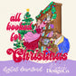All Booked For Christmas Digital PNG