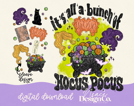 Bunch of Hocus Pocus w/ Sleeve Digital PNG