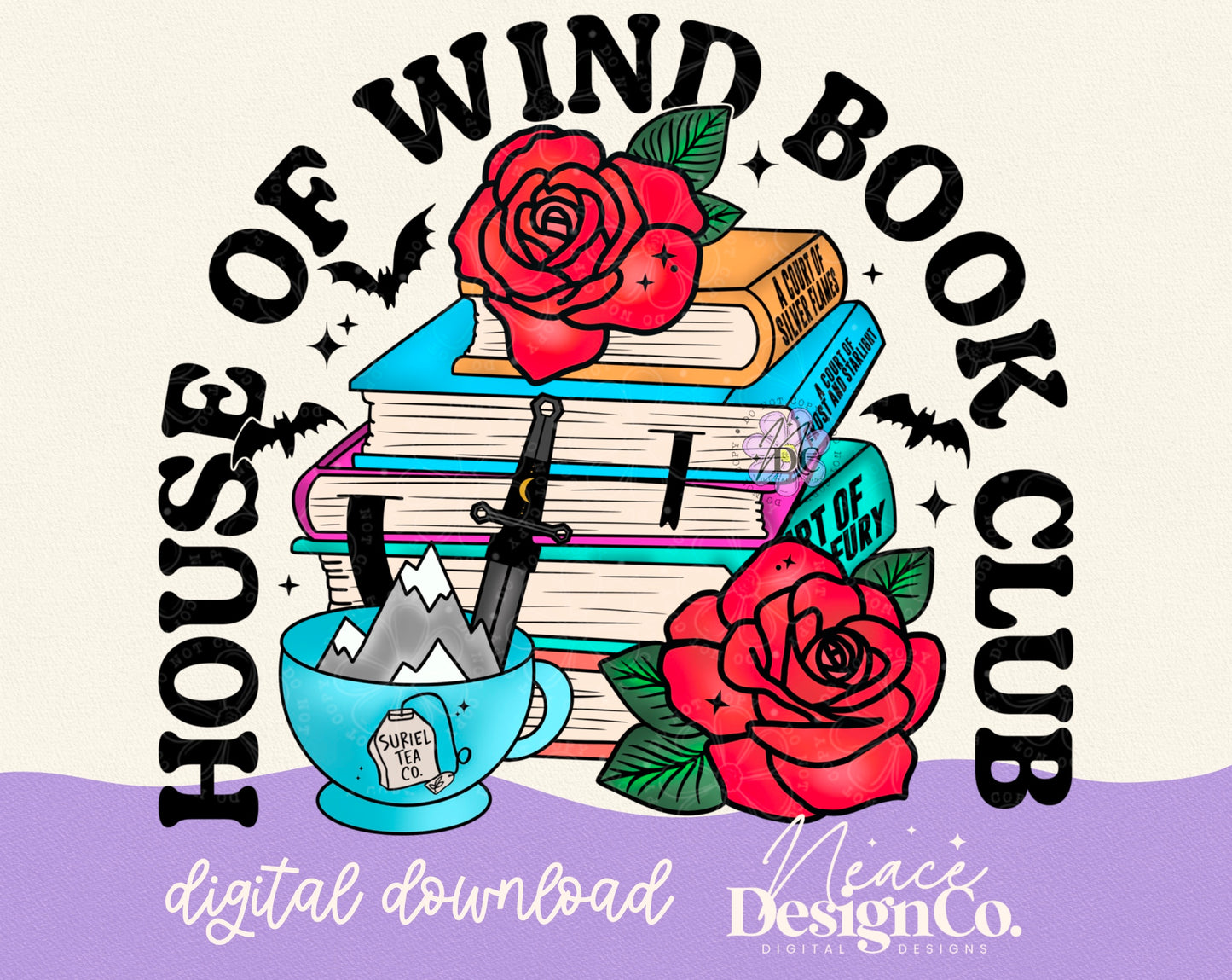 House of Wind Book Club Digital PNG