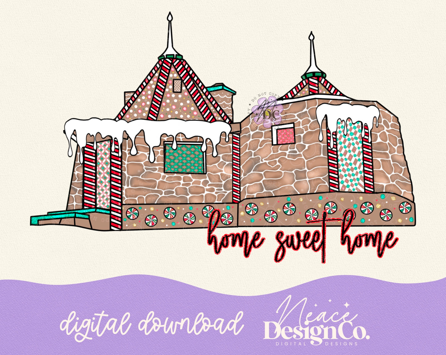 Hagrid’s Gingerbread Hut Digital PNG