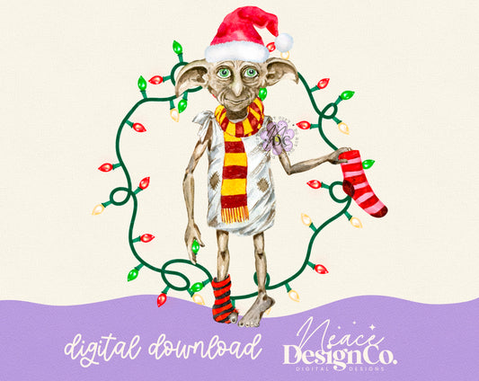HP Dobby Christmas Digital PNG