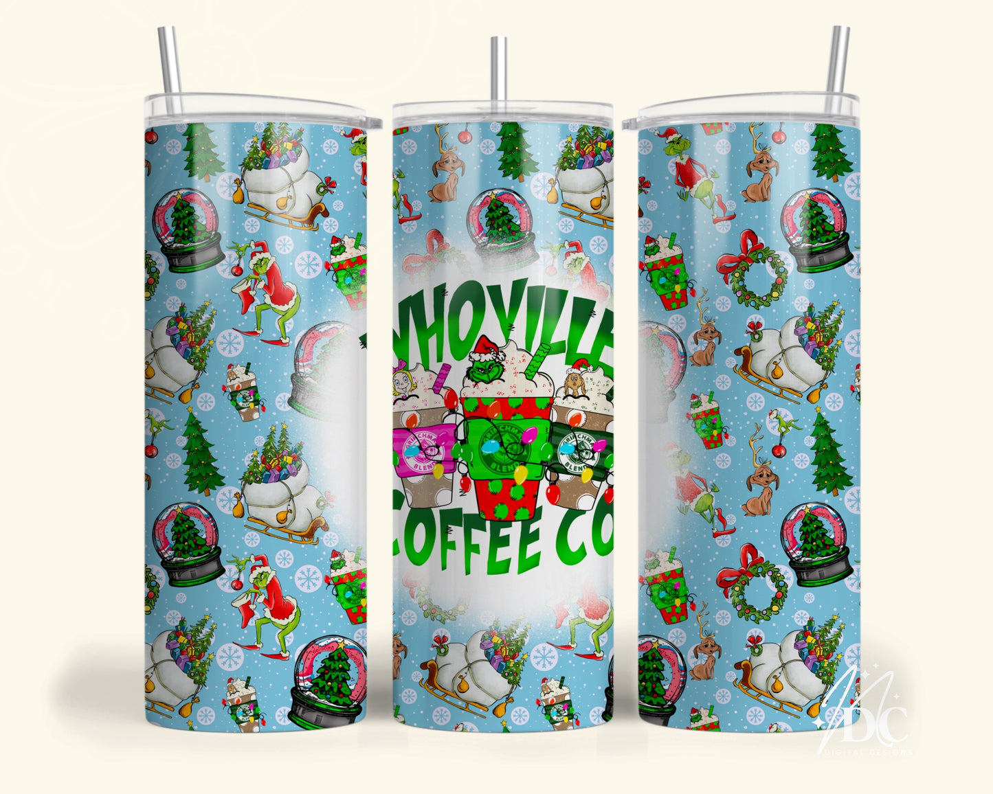 Whoville Coffee Co. Tumbler Digital PNG