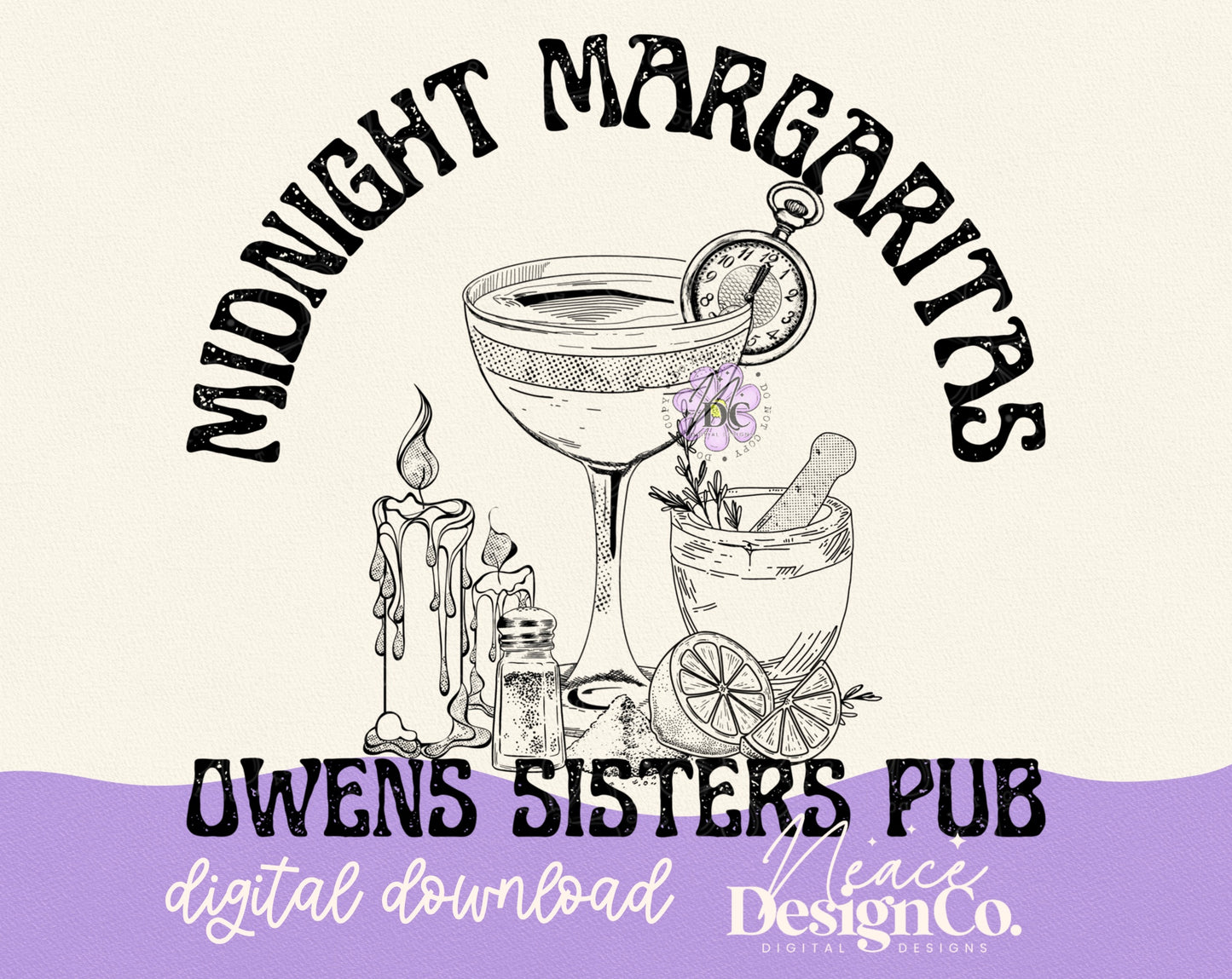 Midnight Margaritas Digital PNG