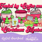 Fueled by Coffee and Christmas Movies Digital PNG
