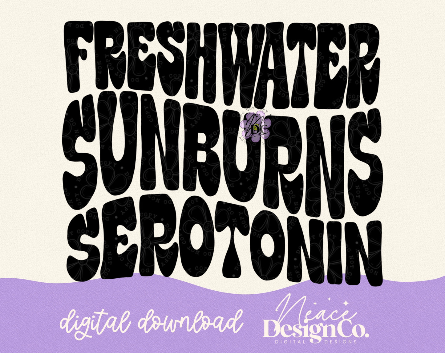 Freshwater Sunburn Serotonin Digital PNG