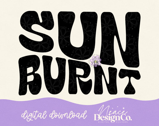 Sun Burnt Digital PNG
