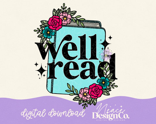 Well Read Book Digital PNG