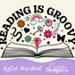 Reading is Groovy Digital PNG