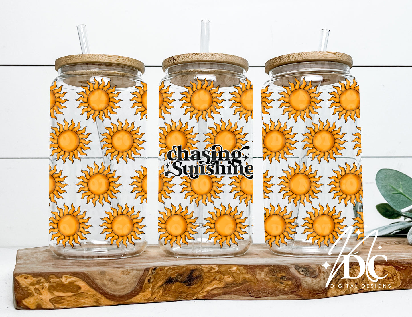 Chasing Sunshine 16oz Wrap Digital PNG