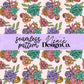 Floral Heart Seamless Digital PNG